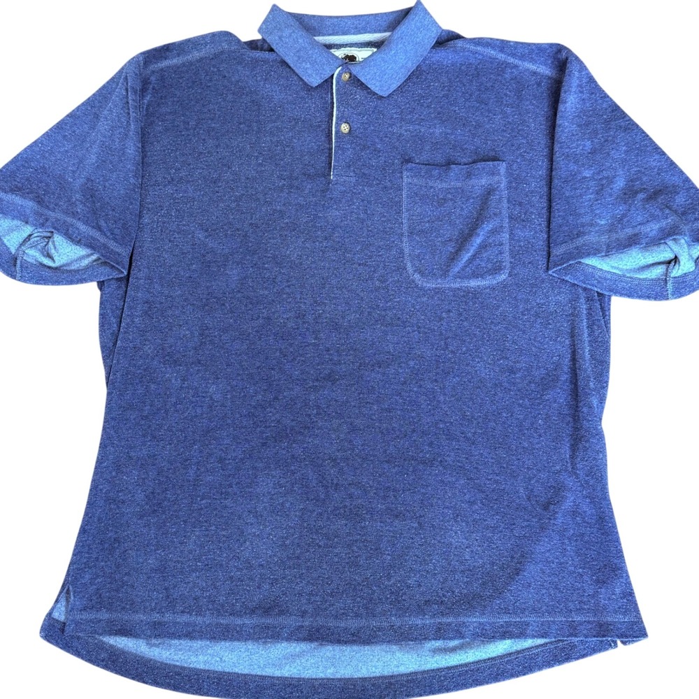 Vintage NAK Mens Terry Cloth Polo Club Shirt Pocket Resort Size XL 80s Tennis